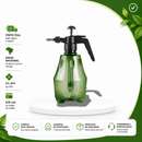 Pulverizador Manual Com Pressão 1 Litro Limpeza Jardim Lava Carro Moto