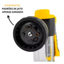 AquaPrime 8X™ – Esguicho 8 em 1 com Reservatório de Sabão Integrado e Alta Pressão
