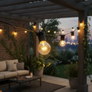 Varal Luzes Lâmpada Amarela Incandescente 15w Luz Externa Jardim