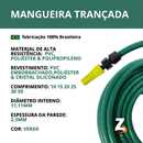 Mangueira De Jardim Trançada Reforçada Completa Limpeza Quintal