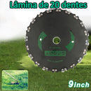 Disco Para Roçadeira Com Dentes De Corrente Motosserra - Corta Muito eficiente e durável sem ferrugem